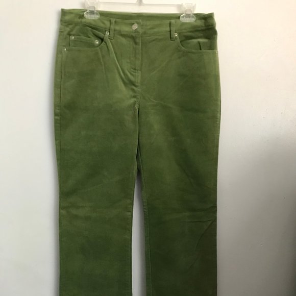 Lilly Pulitzer Pants - LILLY PULITZER Green Cotton Stretch Corduroy Pants